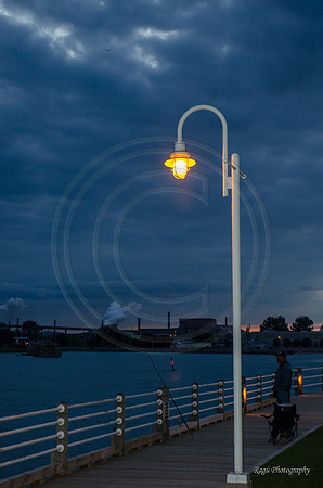 Night Fishing on the Boardwalk